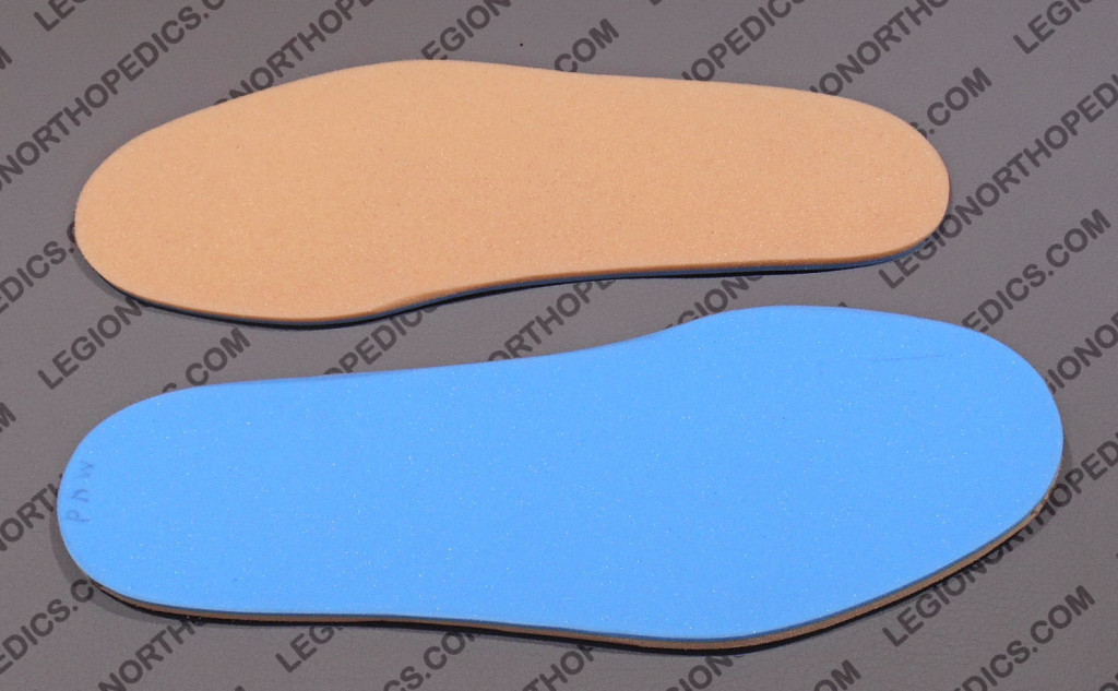 View of flat insoles diabetic
