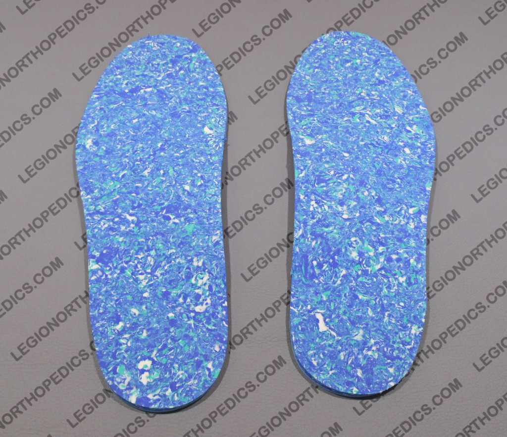 Full length foam insoles with arch support