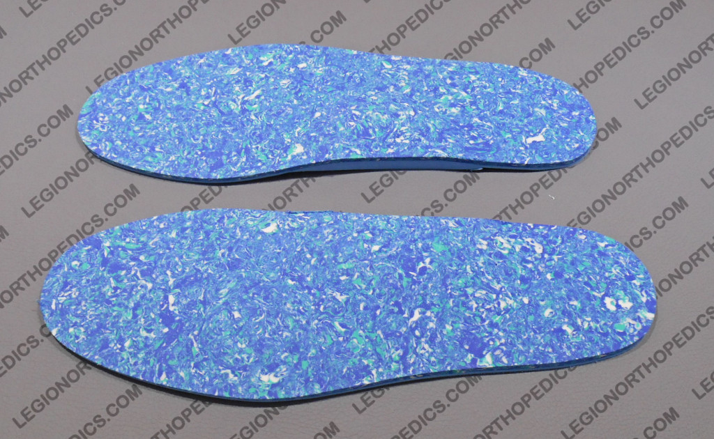 Full length foam insoles with arch padding