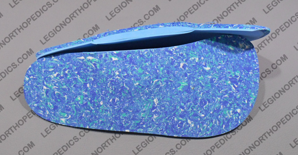 Sulcus Length foam insoles with arch medial view