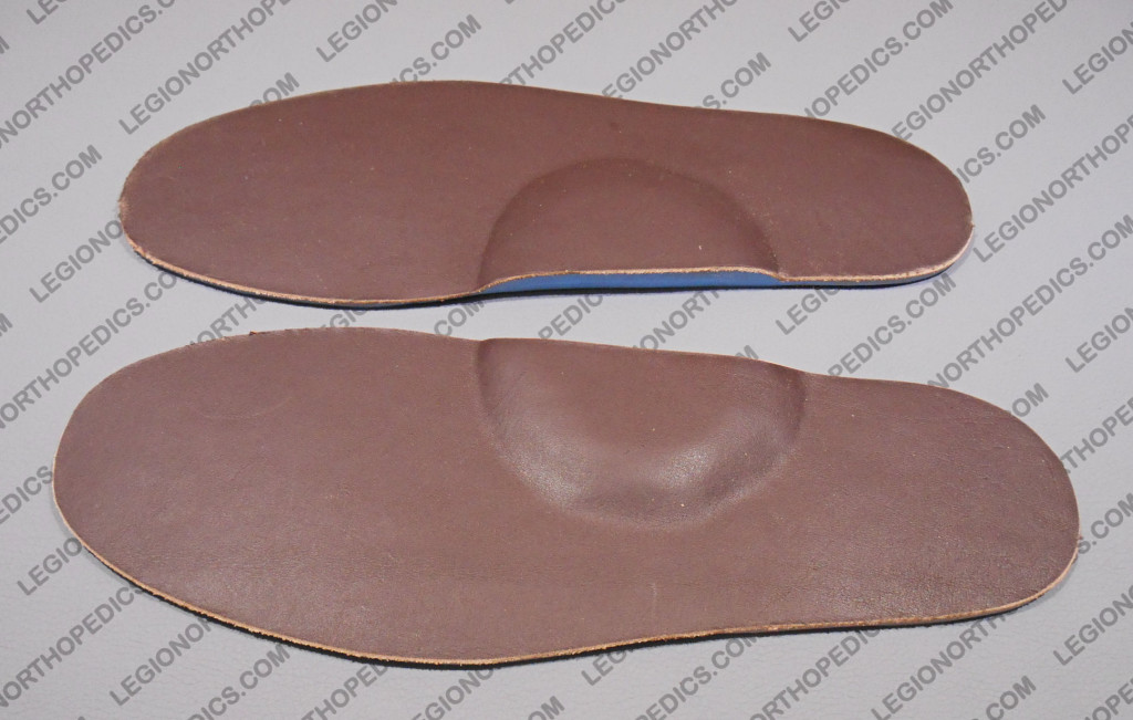 Full length leather and foam insoles with arch padding