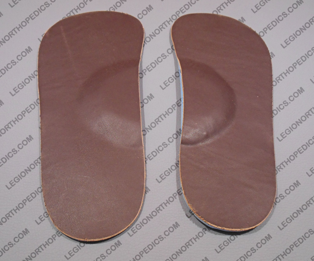 3/4 length insoles leather and foam with arch support