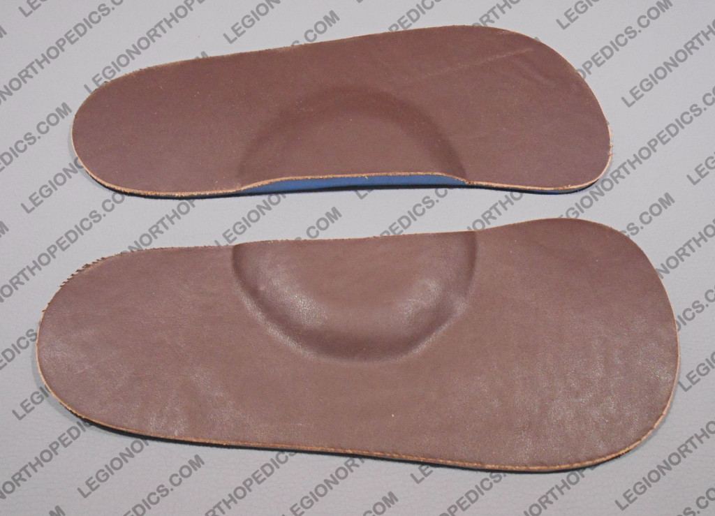 Sulcus length insoles leather and foam with arch support