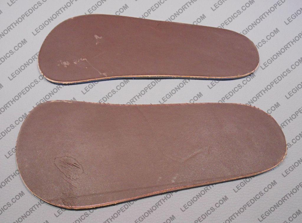 3/4 length leather insoles
