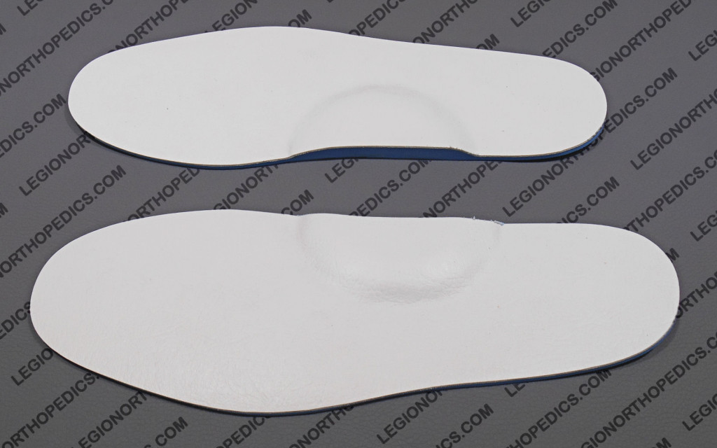 Full length insoles with arch pad
